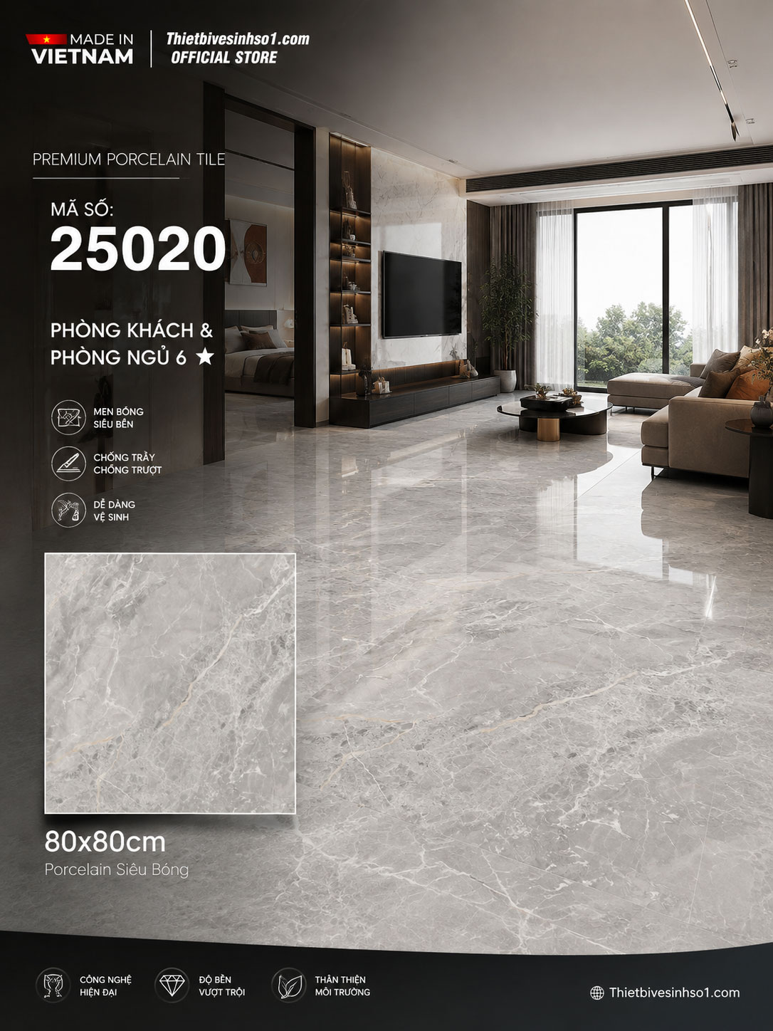 Gạch 80x80 Prime 25020 Gạch 80x80 Prime 25020