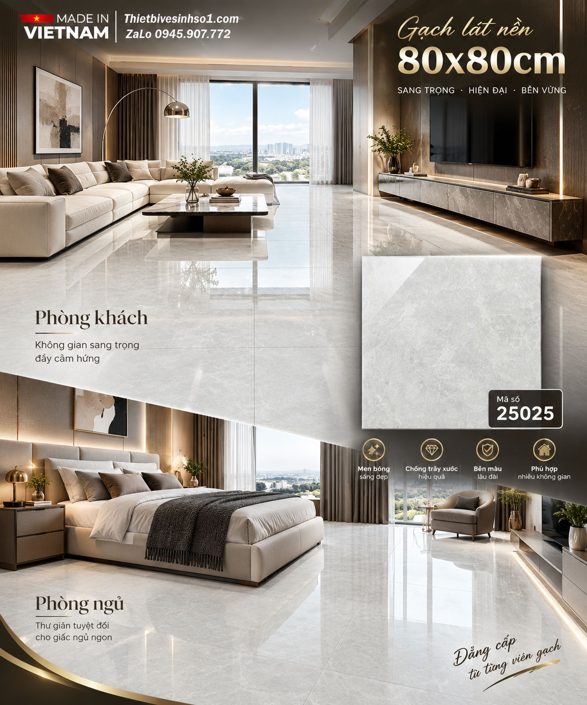 Gạch 80x80 Prime 25025 Gạch 80x80 Prime 25025