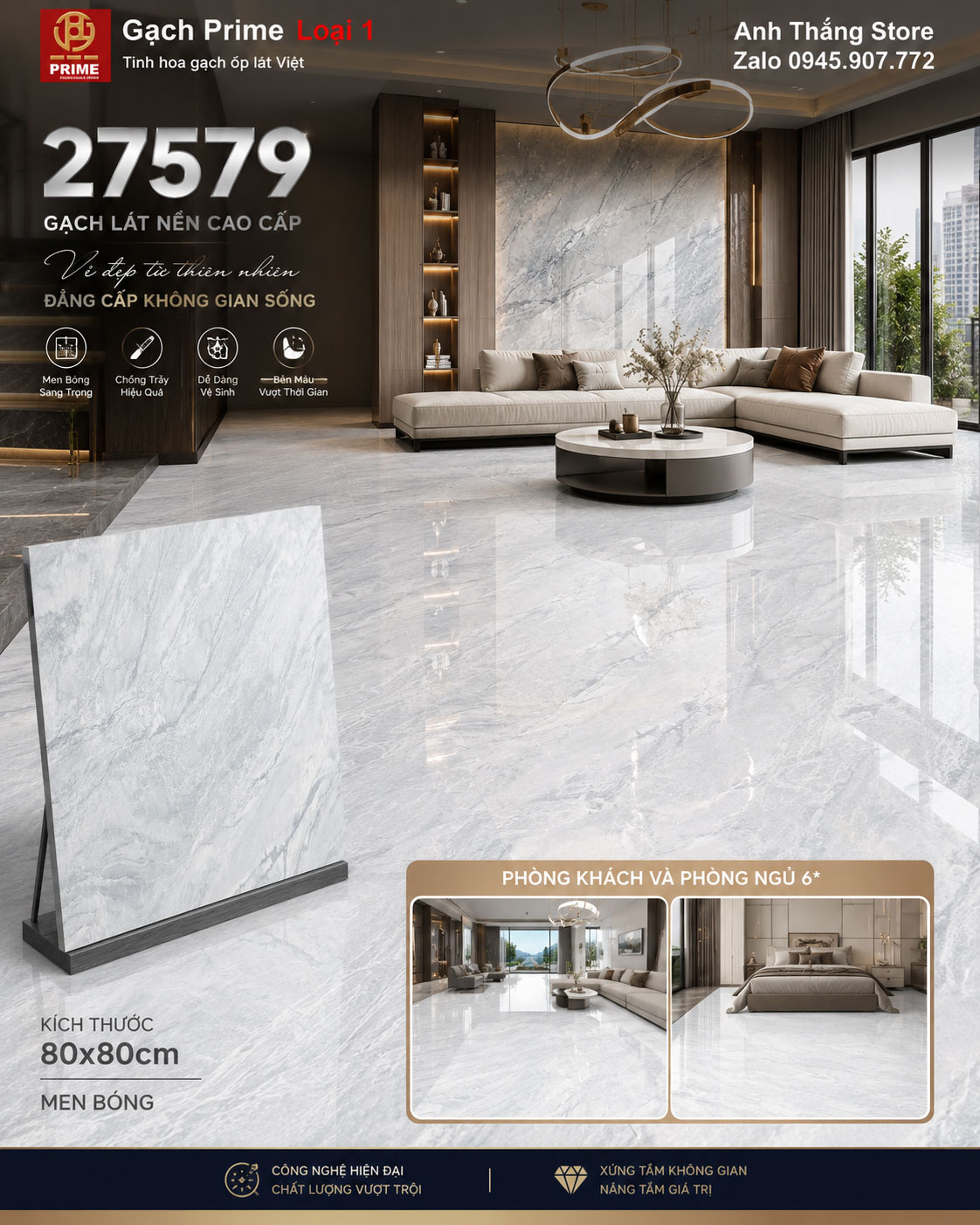 Gạch 80x80 Prime 27579 Gạch 80x80 Prime 27579