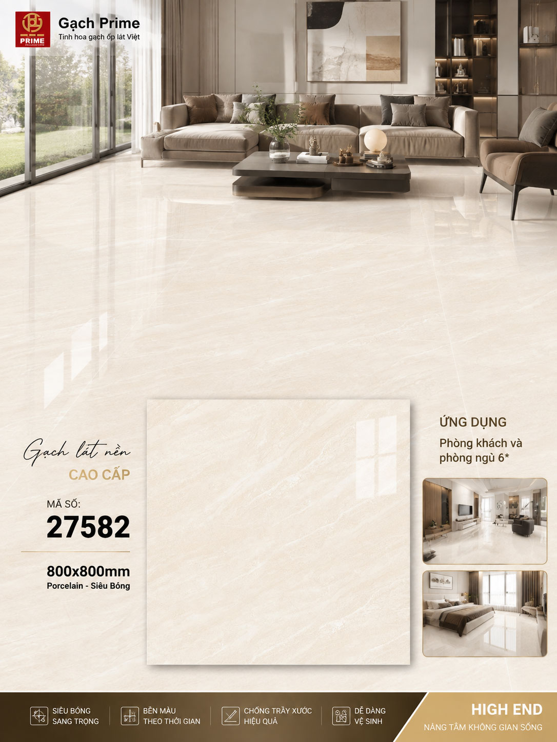 Gạch 80x80 Prime 27582 Gạch 80x80 Prime 27582