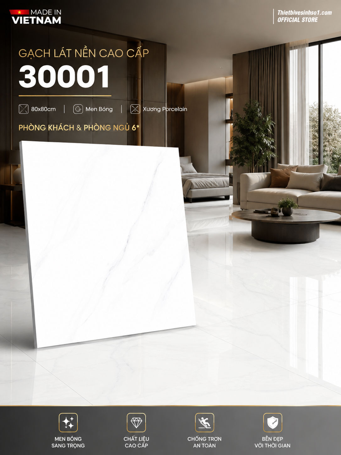 Gạch 80x80 Prime 30001 Gạch 80x80 Prime 30001