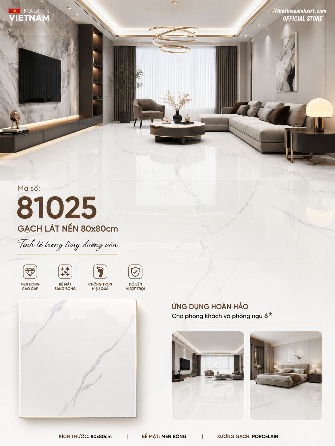 Gạch 80x80 Prime 81025 Gạch 80x80 Prime 81025