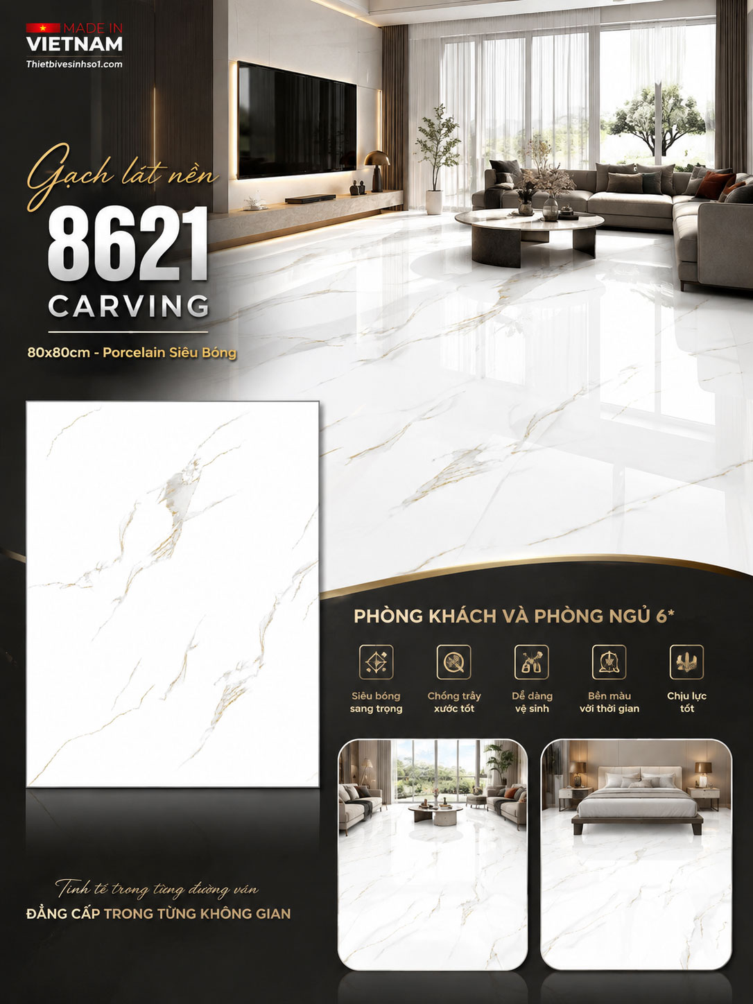 Gạch 80x80 Prime 8621 Gạch 80x80 Prime 8621