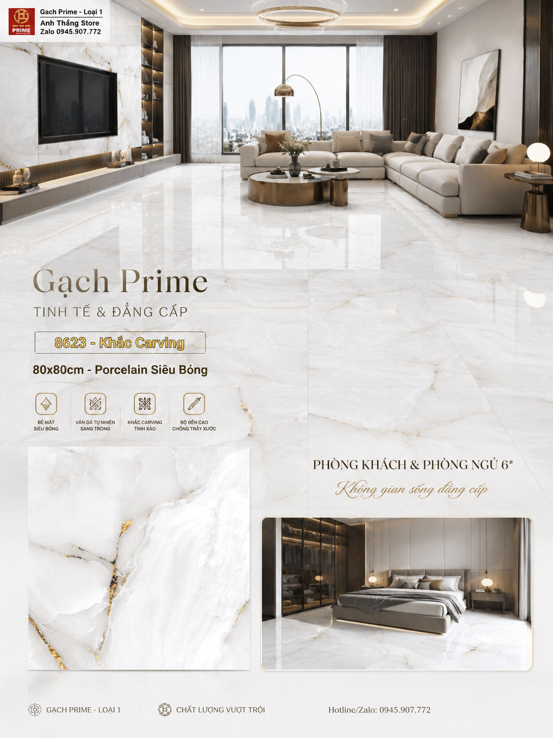 Gạch 80x80 Prime 8623 Gạch 80x80 Prime 8623