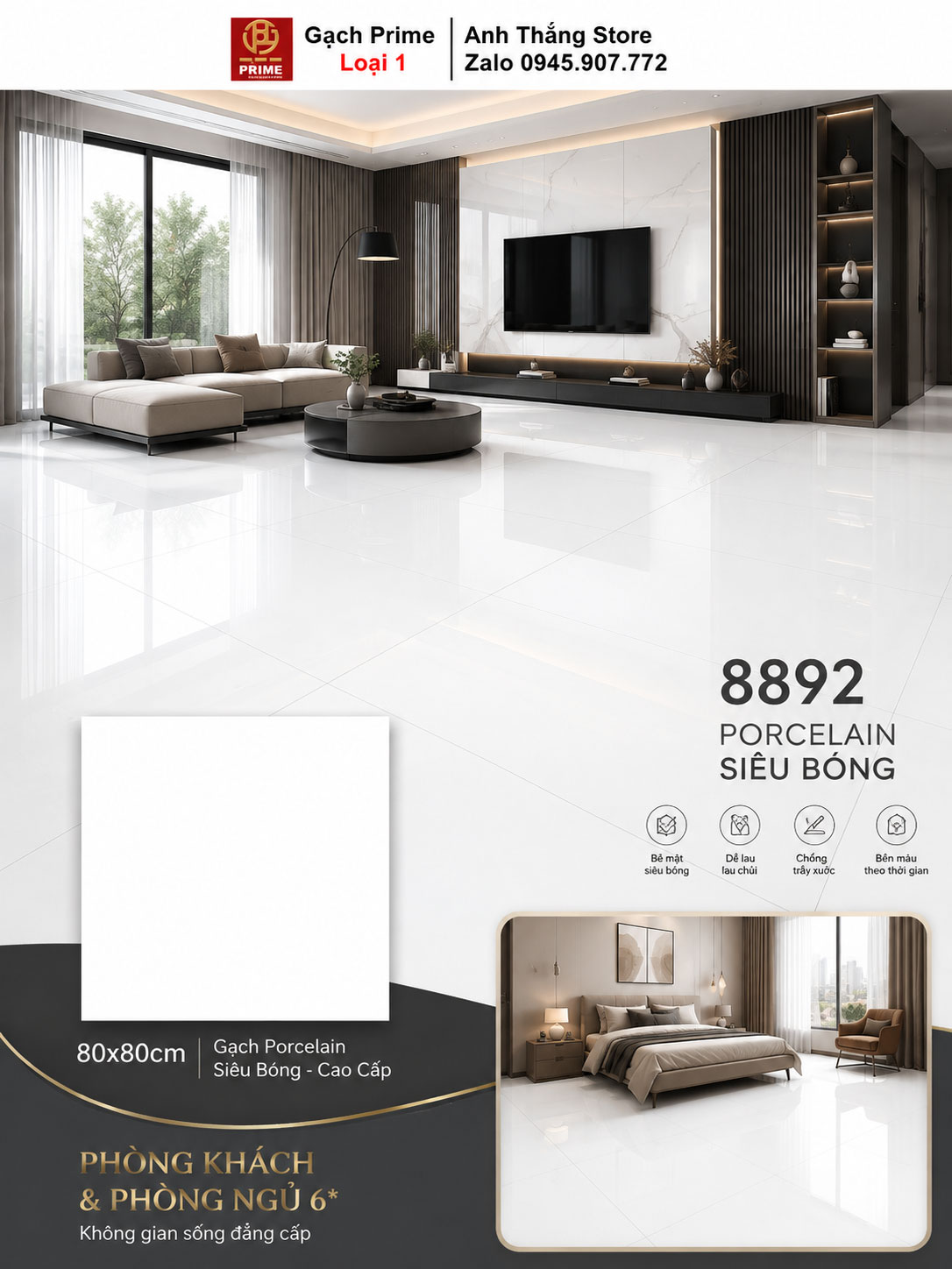 Gạch 80x80 Prime 8892 Gạch 80x80 Prime 8892