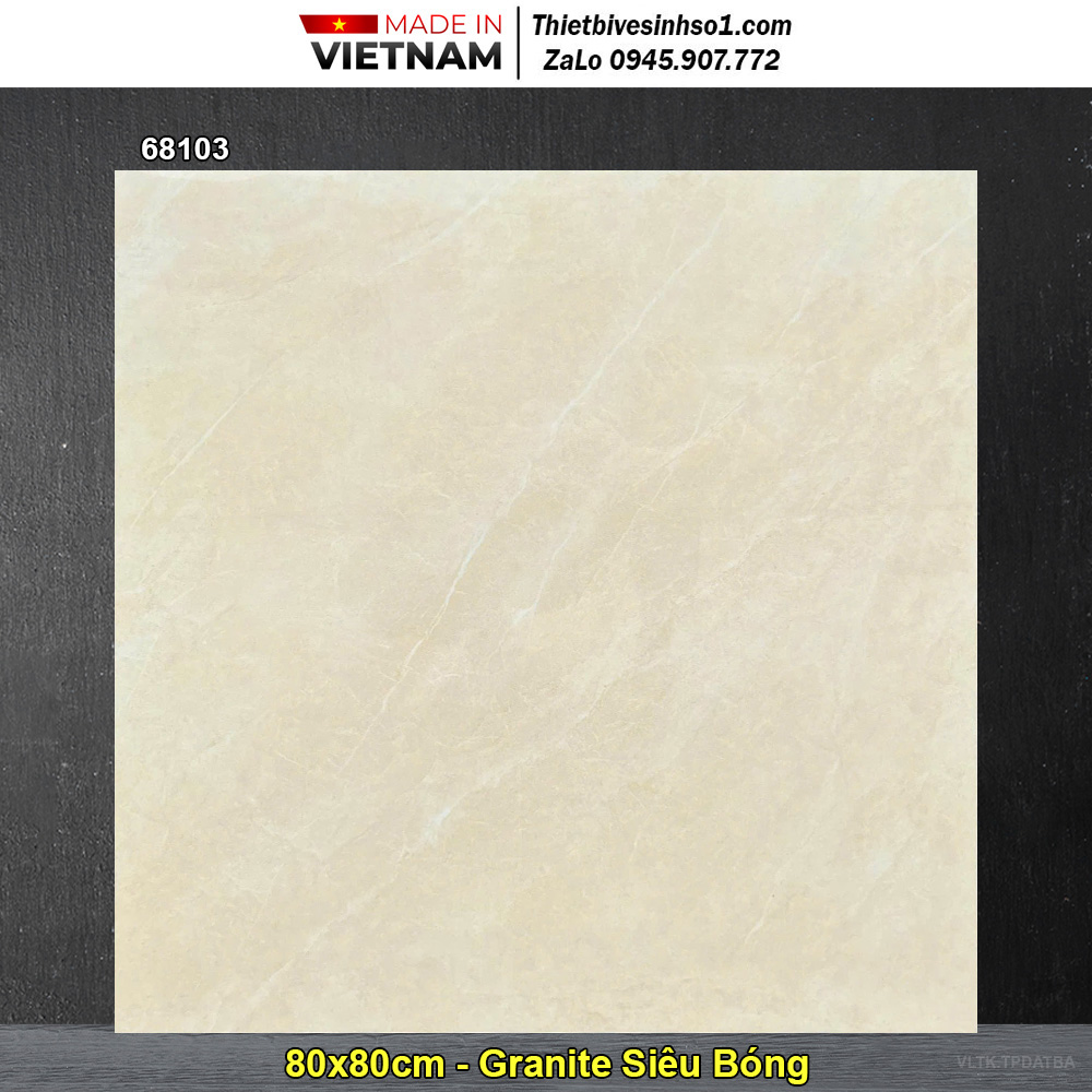 Gạch 80x80 Takao 68103 Vân Đá Vàng