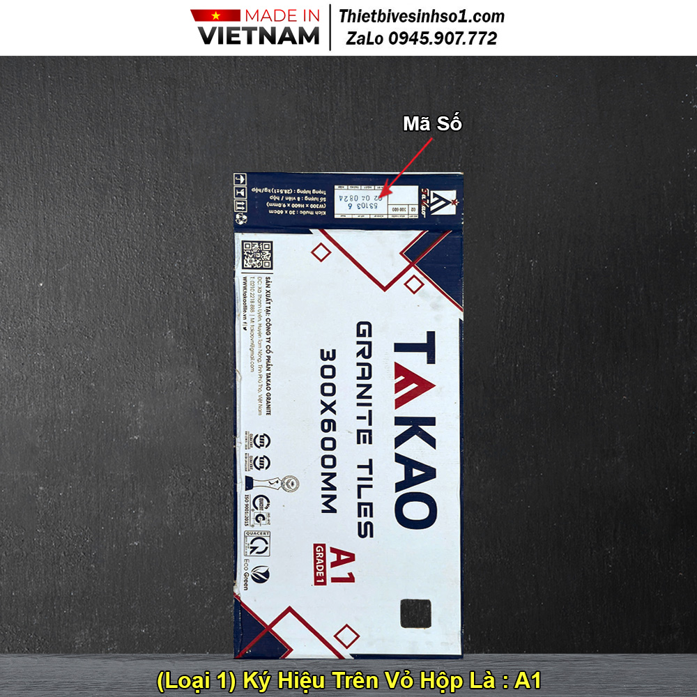 Vỏ Hộp Gạch 30x60 Takao Loại 1