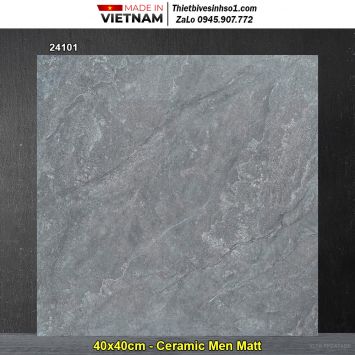 Gạch 40x40 Takao 24101 Vân Đá Ghi
