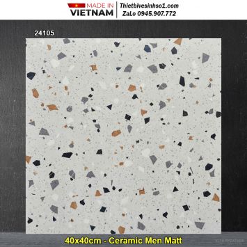Gạch 40x40 Takao 24105 Terrazzo Hạt Đá