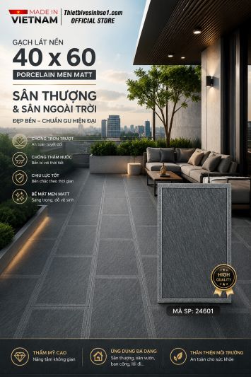 Gạch 40x60 Takao 24601 Lát Sân