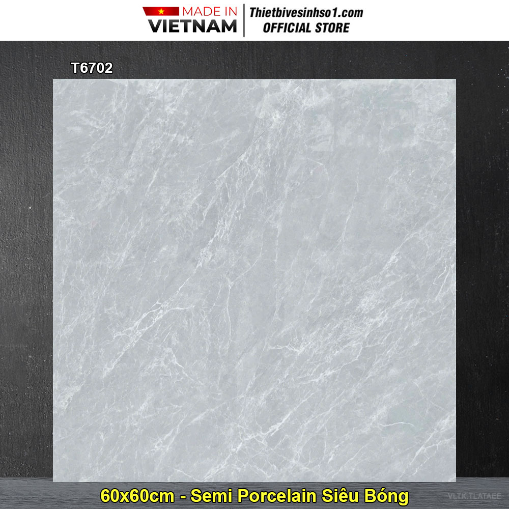 Gạch 60x60 Takao T6702 Vân Đá Xám
