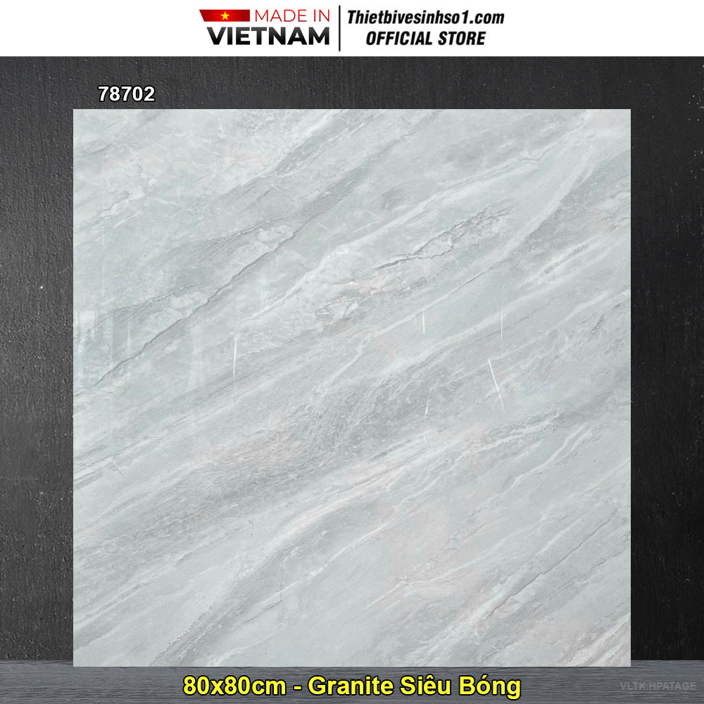 Gạch 80x80 Takao 78702 Vân Đá Xám