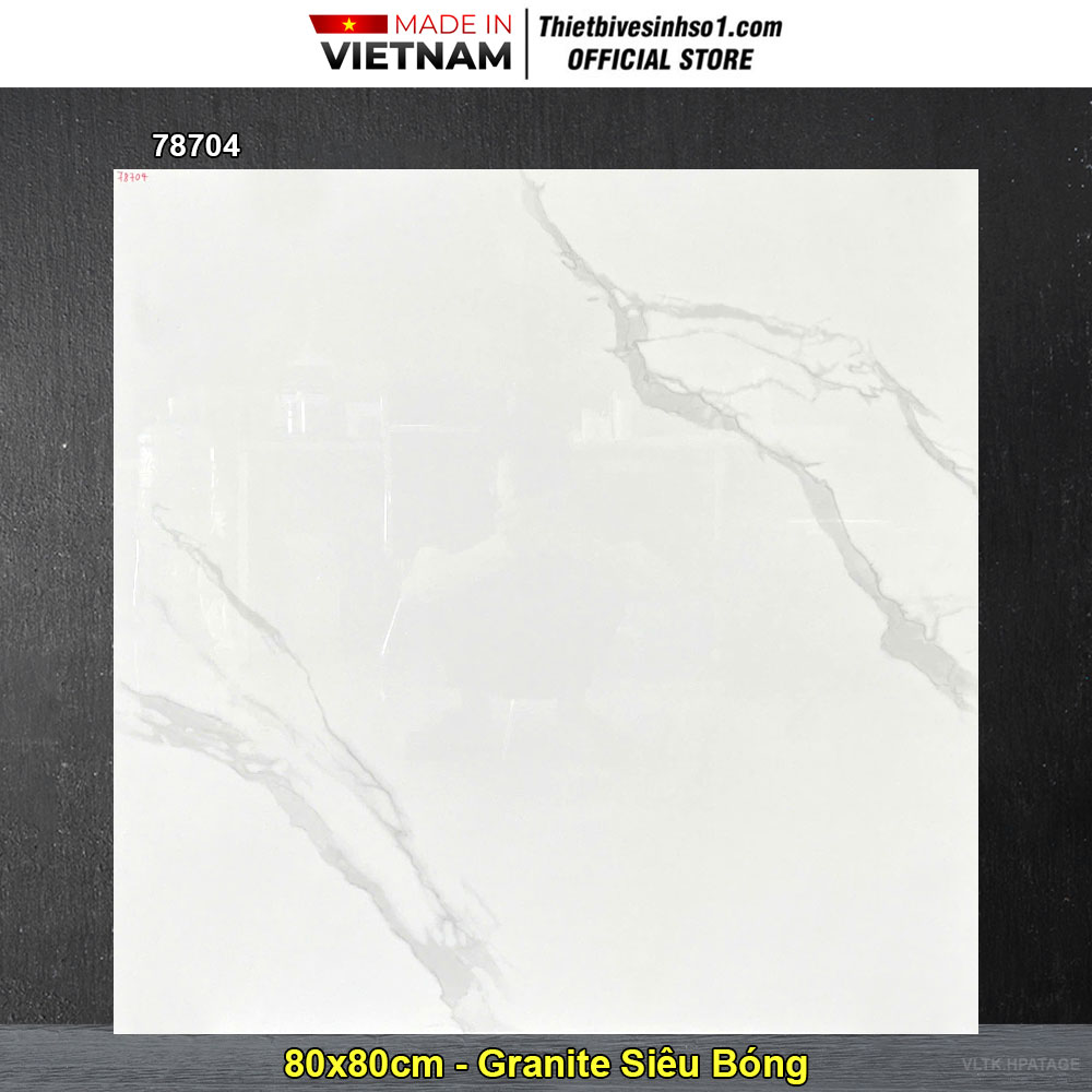 Gạch 80x80 Takao 78704 Trắng Khói