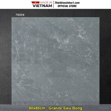 Gạch 80x80 Takao 78004 Vân Đá Ghi