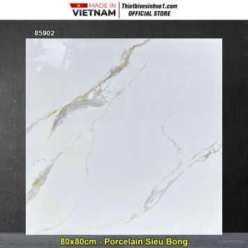 Gạch 80x80 Takao 85902 Trắng Khói