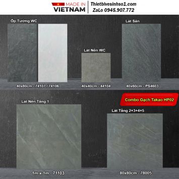 Combo Trọn Bộ Gạch Ốp Lát Takao HP02