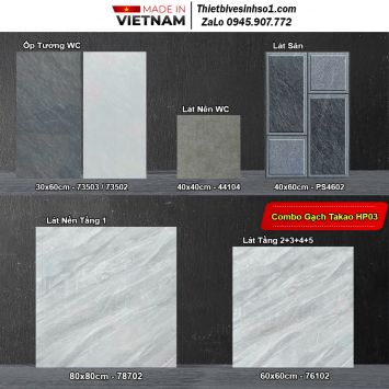 Combo Trọn Bộ Gạch Ốp Lát Takao HP03