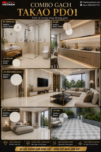 Combo Gạch Ốp Lát Takao PD01
