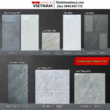 Combo Trọn Bộ Gạch Ốp Lát Takao TL02