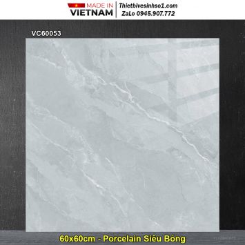 Gạch 60x60 Vicenza VC60053 Vân Ghi Xanh