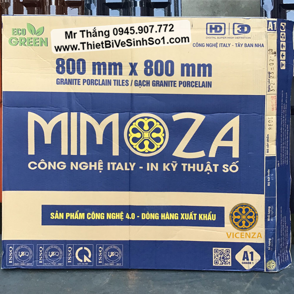 Vỏ Hộp Gạch 80x80 Mimoza Vicenza