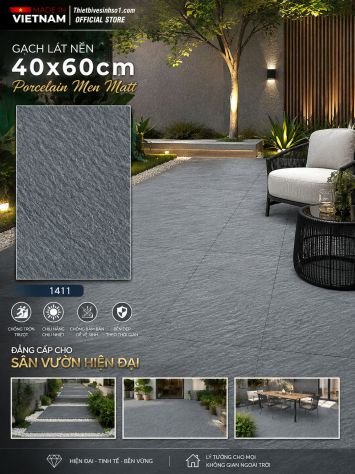Gạch 40x60 Vicenza 1411 Lát Sân