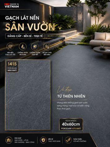 Gạch 40x60 Vicenza 1415 Lát Sân