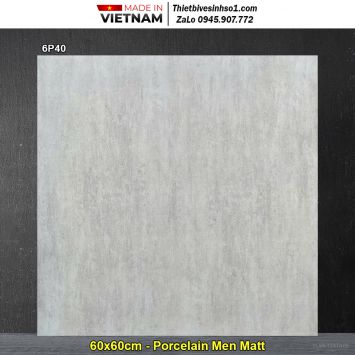 Gạch 60x60 Việt Anh 6P40 Vân Xi Măng