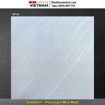 Gạch 60x60 Việt Anh 6P42 Vân Xám