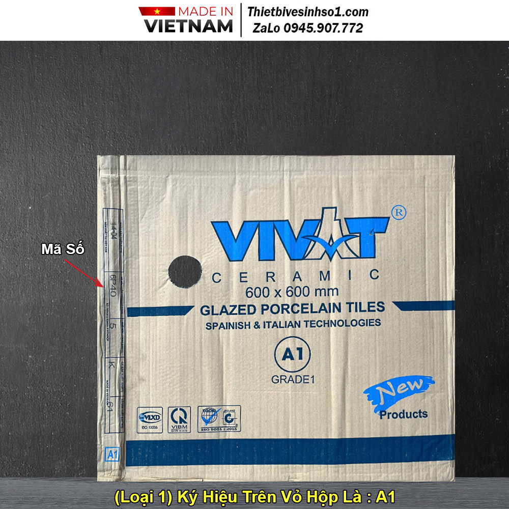 Vỏ Hộp Gạch 60x60 Việt Nhật Loại 1