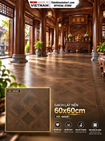 Gạch 60x60 Catalan 66081 Giả Gỗ