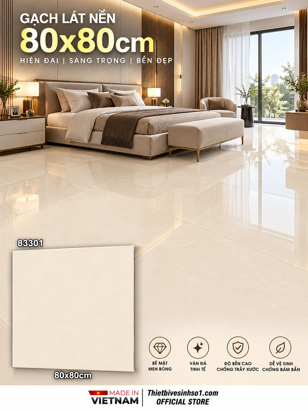 Gạch 80x80 Catalan 83301 Gạch 80x80 Catalan 83301