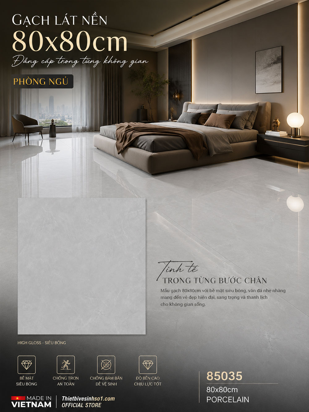 Gạch 80x80 Catalan 85035 Gạch 80x80 Catalan 85035