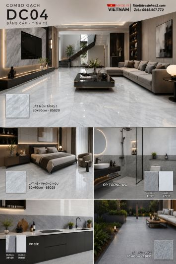 Combo Trọn Bộ Gạch Ốp Lát Catalan DC04