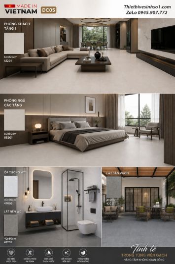 Combo Trọn Bộ Gạch Ốp Lát Catalan DC05