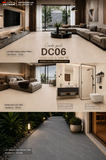 Combo Trọn Bộ Gạch Ốp Lát Catalan DC06