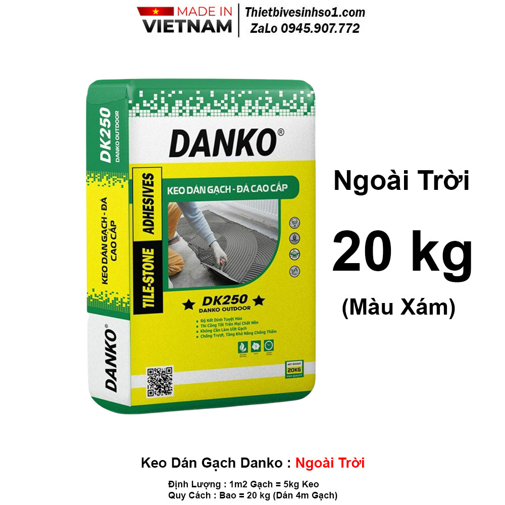 Keo Dán Gạch Danko Ngoài Trời