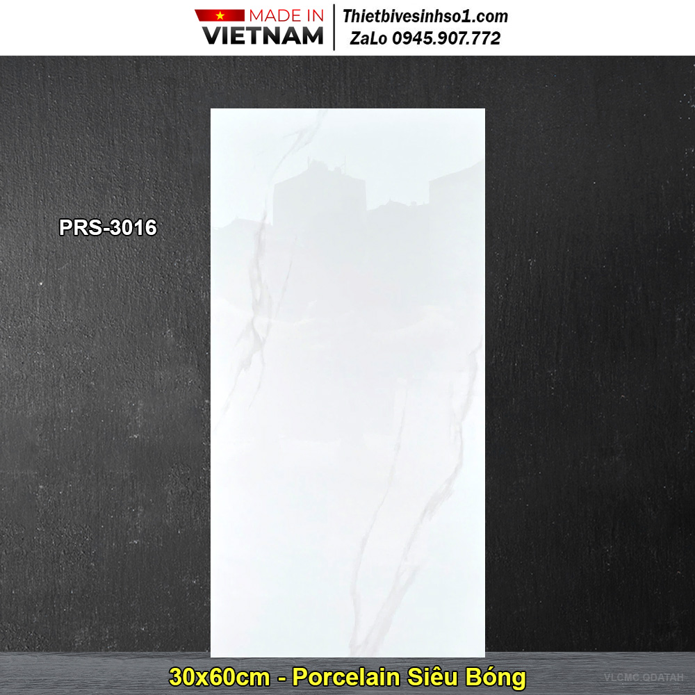 Gạch 30x60 CMC PRS-3016 Trắng Khói