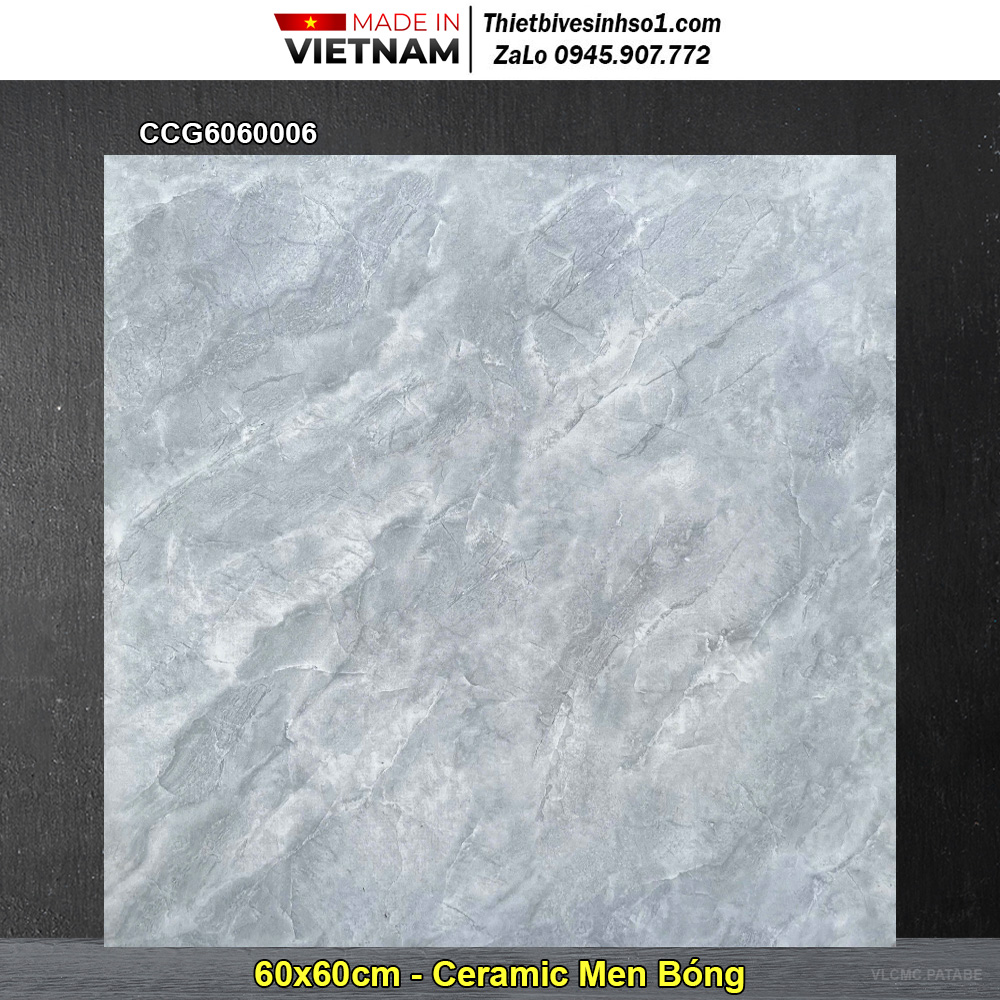 Gạch 60x60 CMC CCG6060006 Vân Xám Xanh
