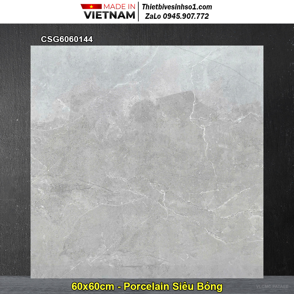 Gạch 60x60 CMC CSG6060144 Vân Đá Xám