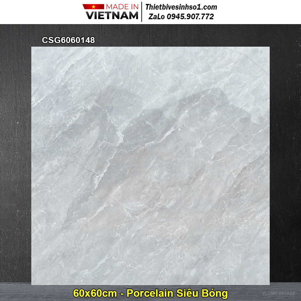 Gạch 60x60 CMC CSG6060148 Vân Đá Xám