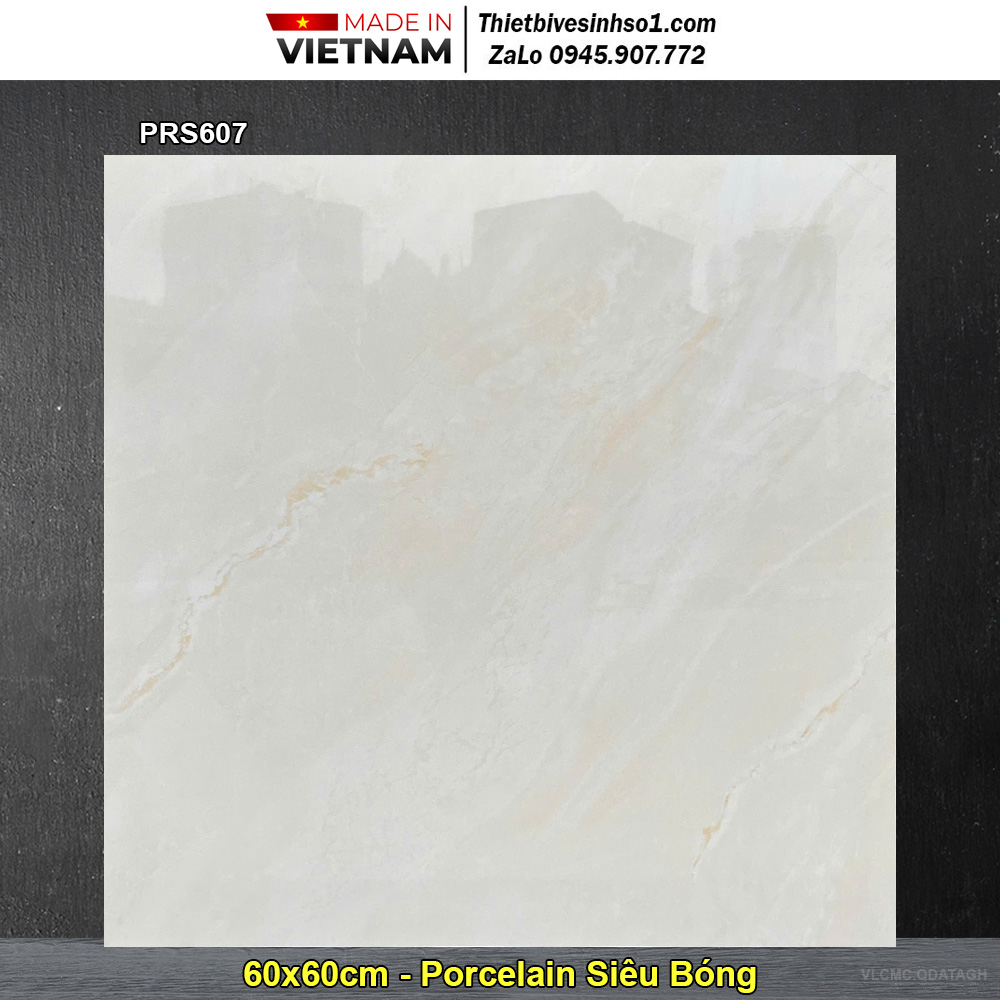 Gạch 60x60 CMC PRS607 Vân Vàng Nhạt