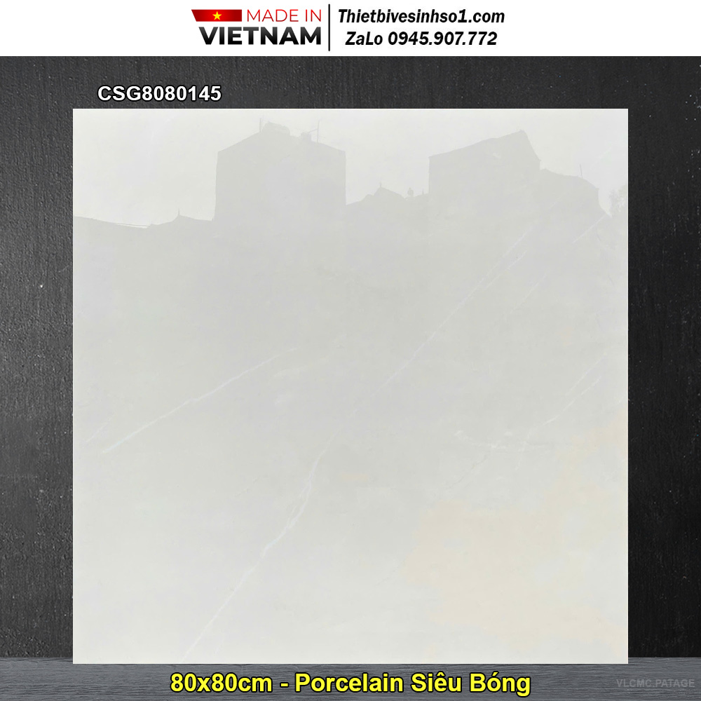 Gạch 80x80 CMC CSG8080145 Vân Vàng Nhạt