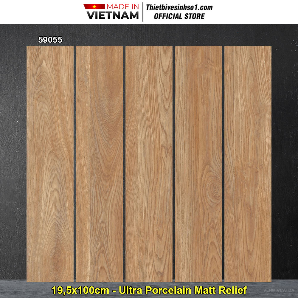 Gạch Giả Gỗ 19,5x100 Hoàn Mỹ Perfetto 59055 Gạch Giả Gỗ 19,5x100 Hoàn Mỹ Perfetto 59055