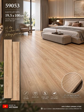 Gạch Giả Gỗ 19,5x100 Hoàn Mỹ Perfetto 59053