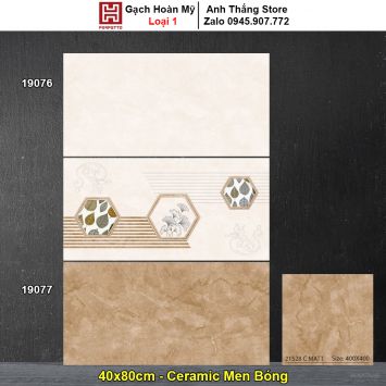 Gạch 40x80 Hoàn Mỹ Perfetto 19077-19076