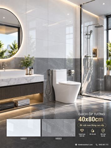 Gạch 40x80 Hoàn Mỹ Perfetto 16553-16551