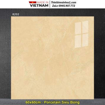 Gạch 60x60 Hoàn Mỹ Perfetto 8202 Vân Vàng