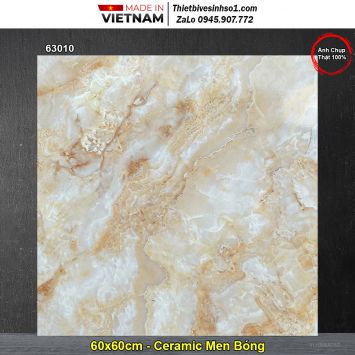 Gạch 60x60 Hoàn Mỹ Perfetto 63010 Vân Đá Vàng