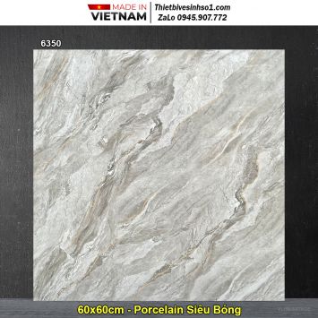 Gạch 60x60 Hoàn Mỹ Perfetto 6350 Vân Đá Xám